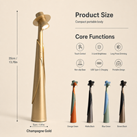 Lampe de bureau LED moderne en ABS, créative, simple, réglable, à trois niveaux de luminosité, avec contrôle tactile, portable, alimentée par batterie, recharge Type-C, pour la maison