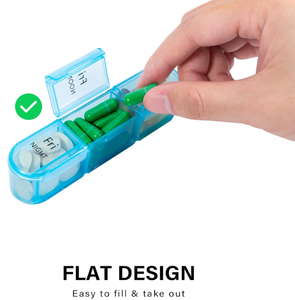 กล่องใส่<span class=keywords><strong>ยา</strong></span> AIMO A370 สำหรับ 3 เวลาต่อวัน, กล่องยาประจำวัน 7 วัน, กล่องจัด<span class=keywords><strong>ยา</strong></span>ประจำสัปดาห์ - Product Image 4
