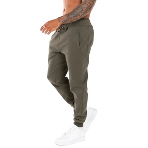 กางเกงแทร็คผู้ชายแบบสบายๆ รุ่นใหม่ ระบายอากาศได้ดี เป็นมิตรกับสิ่งแวดล้อม ผลิตจากผ้าฝ้าย/โพลีเอสเตอร์ เอวแบบรูดเชือก มีกระเป๋าซิป ขอบยางยืด - Product Image 3
