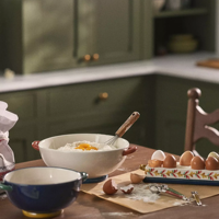 Beurrier en porcelaine rétro avec couvercle en forme de dôme et poignée, pour la cuisine, avec logo personnalisé, vente en gros