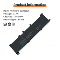 Batterie d'ordinateur portable au lithium de haute qualité B31N1635 pour AS US VivoBook 17 X705UA N705UD N705UN N705UQ X705UV Batteries pour ordinateur portable