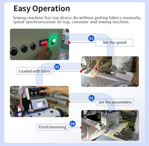 Machine à ourler et à coudre les rideaux multifonctionnelle entièrement automatique haute capacité certifiée CE 220V EISENKO avec garantie d'un an - Product Image 5
