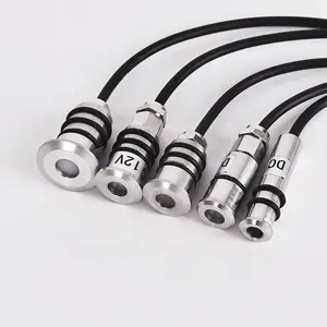 Đèn Sàn Âm Sàn Ngoài Trời IP68 Mini Chống Nước 0.2W 1W 12V Đèn Cầu Thang Chôn Dưới Đất Dưới Đất Đèn Led Dưới Đất