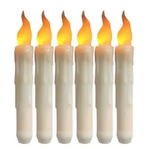 DD885 12pcs/set Candle with Remote Control Witch Christmas Party Birthday Wedding Halloween Decorations 12 Floating LED Candles
