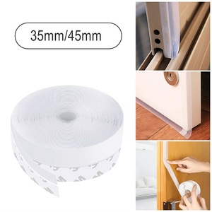 Sello inferior de Puerta de silicona autoadhesivo personalizado, tira de clima, producto de goma negro/marrón - Product Image 5