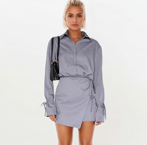 Robes de travail de bureau élégantes pour femmes décontracté à manches longues Mini robe de bal <span class=keywords><strong>jupon</strong></span> conception de taille serrée pour les sorties événements formels - Product Image 2