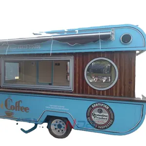 Goedkope Mobiele Keuken 4 Wielen/Food Car Restaurant Snacks Mobiele Ijs Food Trucks Met Volledige Keuken