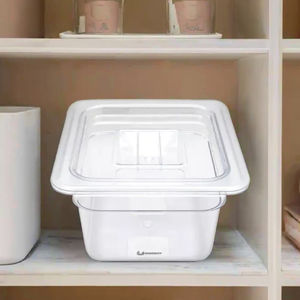 Venta al por mayor, contenedor de almacenamiento de alimentos de plástico seguro para congelador con tapa Cambro, organizador de almacenamiento de alimentos secos para Cocina - Product Image 1