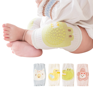 Genouillères en coton fines pour bébé, printemps/été, pour ramper et faire du sport, avec design antidérapant de dessin animé - Product Image 6
