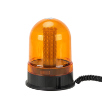 Luz de Advertencia Giratoria Magnética Ámbar de Emergencia de 12/24v con Luces LED, Luz de Señalización de Tráfico para Camiones