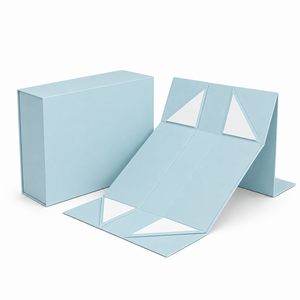 Factory OEM Custom Magnetic Closure Collapsible Gift <b>Box</b> One‑Piece Foldable Rigid Paper <b>Box</b> <b>Flat</b>‑Pack Shipping Save Cost - Product Image 4