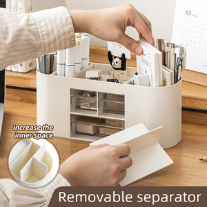 Organizador <span class=keywords><strong>de</strong></span> <span class=keywords><strong>escritorio</strong></span> <span class=keywords><strong>de</strong></span> gran capacidad OEM/ODM con cajón, pequeños artículos <span class=keywords><strong>de</strong></span> maquillaje, organizador <span class=keywords><strong>de</strong></span> pendientes, caja <span class=keywords><strong>de</strong></span> almacenamiento <span class=keywords><strong>de</strong></span> joyas - Product Image 6