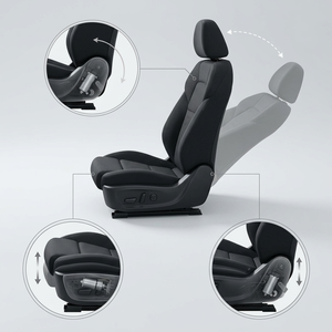 <span class=keywords><strong>Kit</strong></span> universel de réglage électrique des sièges pour Mercedes-Benz Classe A/B, moteur à 8 directions avec interrupteur latéral, glissière en acier durable, pièces de mise à niveau - Product Image 6
