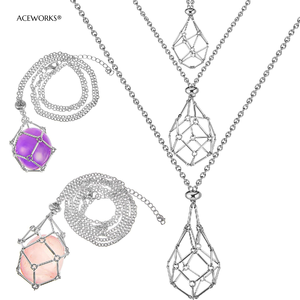 สร้อยคอใส่ลิปสติกแบบอัญมณี |   จี้กรงลวดปรับได้ ทำจากสแตนเลสสตีลเคลือบทอง 18K PVD กันน้ำ ป้องกันอาการแพ้ ทนทาน - Product Image 6