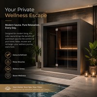 Cabine de sauna en bois massif sur mesure pour la maison, avec dimensions et décorations personnalisables