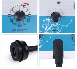 Máquina de masaje de vibración para adelgazar el cuerpo portátil G5 con 5 cabezales masajeador para quemar grasa apuntando a las manos compatibles con enchufes de EE. UU. Reino Unido - Product Image 5