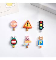 Vente en gros Zebra Crossing Résine Charmes Lapin Ours Feux de signalisation Signe Diy Décoration pour coque de téléphone