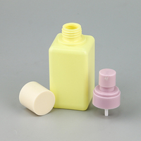 Bouteille de pulvérisation de brume fine d'eau de toner en plastique PETG 150ml de couleur personnalisée bouteille de pulvérisation carrée vide rechargeable pour les soins de la peau