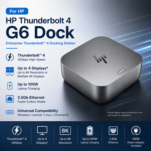 Base de Conexión USB-C de 100W para <span class=keywords><strong>HP</strong></span> Thunderbolt 4 G6 - Product Image 1