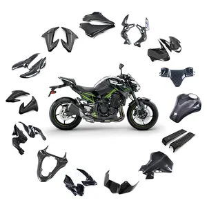 DANCARO Z900 pièces de moto en Fiber de carbone accessoires garde-boue garde-boue pour KAWASAKI Z900 2022 + carénages couvercle de moteur 3K carbone