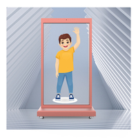 Écran transparent OLED de 77 pouces 43% transparent mélangeant des mondes réels virtuels pour la recherche de chemins d'ascenseur de magasin de détail immersif