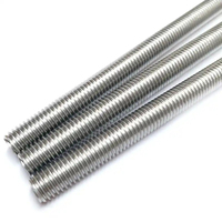 Tige filetée en zinc galvanisé Q235 M12 M16 M20 M22 M24 M27 M30 avec raccord fileté