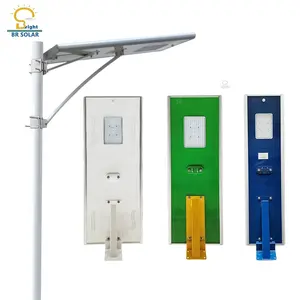 Super helligkeit hohe qualität outdoor led integrierte 40w alle in einem led solar straße licht