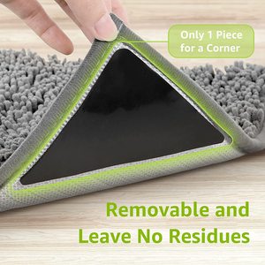 4 Uds. Accesorios de pinza para alfombras resistentes antideslizantes lavables de tamaño personalizado almohadillas triangulares reutilizables de 1MM - Product Image 5
