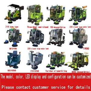 Driving Type Road Industrial All Closed Cab <b>Floor</b> Street <b>Cleaning</b> <b>Machine</b> Ride on Road <b>Floor</b> - Product Image 2