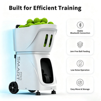 Máquina Lanza Pelotas de Pádel PT-Smart Pro con Control Remoto por Aplicación, Portátil, Automática, para Entrenamiento en Club y en Casa