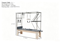 Lit de Pilates Cadillac en bois massif, lit de Pilates multifonctionnel pour studio de yoga, fitness à domicile, vente en gros