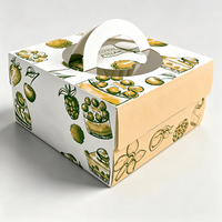 Boîte à pâtisserie, boîte à gâteau, boîte à pain, emballage alimentaire en papier, logo personnalisé, impression UV, emballage de dessert, écologique, recyclable