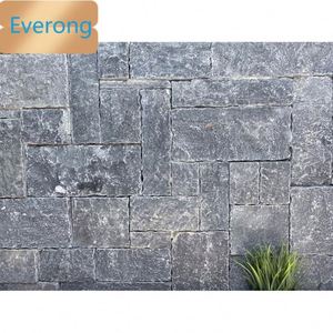 <span class=keywords><strong>Ciment</strong></span> fendu naturel soutenu pierre calcaire <span class=keywords><strong>noir</strong></span> briques revêtement mural - Product Image 4