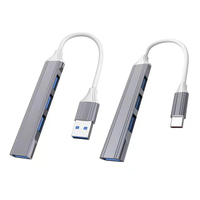 Hub USB 3.0 Adaptor USB C dan Stasiun Dok 4 In 1 Hub Tipe C untuk iMac MacBook Pro Air Mac Ipad Permukaan Chromebook PS4 Dell