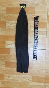 Extensiones de Cabello con Punta Plana Pre-adheridas, 100% Cabello Humano Remy Virgen, Origen Vietnam, 1g/unidad - Product Image 6