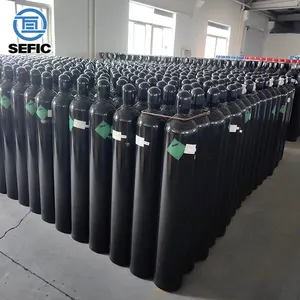 High Pressure Industrial Cylinder 10L 40L 50L 68L Oxygen Nitrogen Argon Cylinder 300bar Steel Gas Cylinder Tank