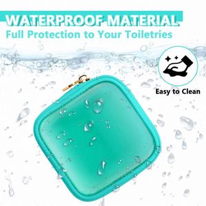 Candy Color Translucent Mini Cosmetic Bag PVC Waterproof Small Object Storage Bag <b>Cute</b> Coin <b>Purse</b> - Product Image 3