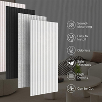 Panneaux acoustiques modernes en polyester PET rainuré pour hôtels, NRC 0.8, designs graphiques riches et personnalisés pour une utilisation en extérieur et en chambre.