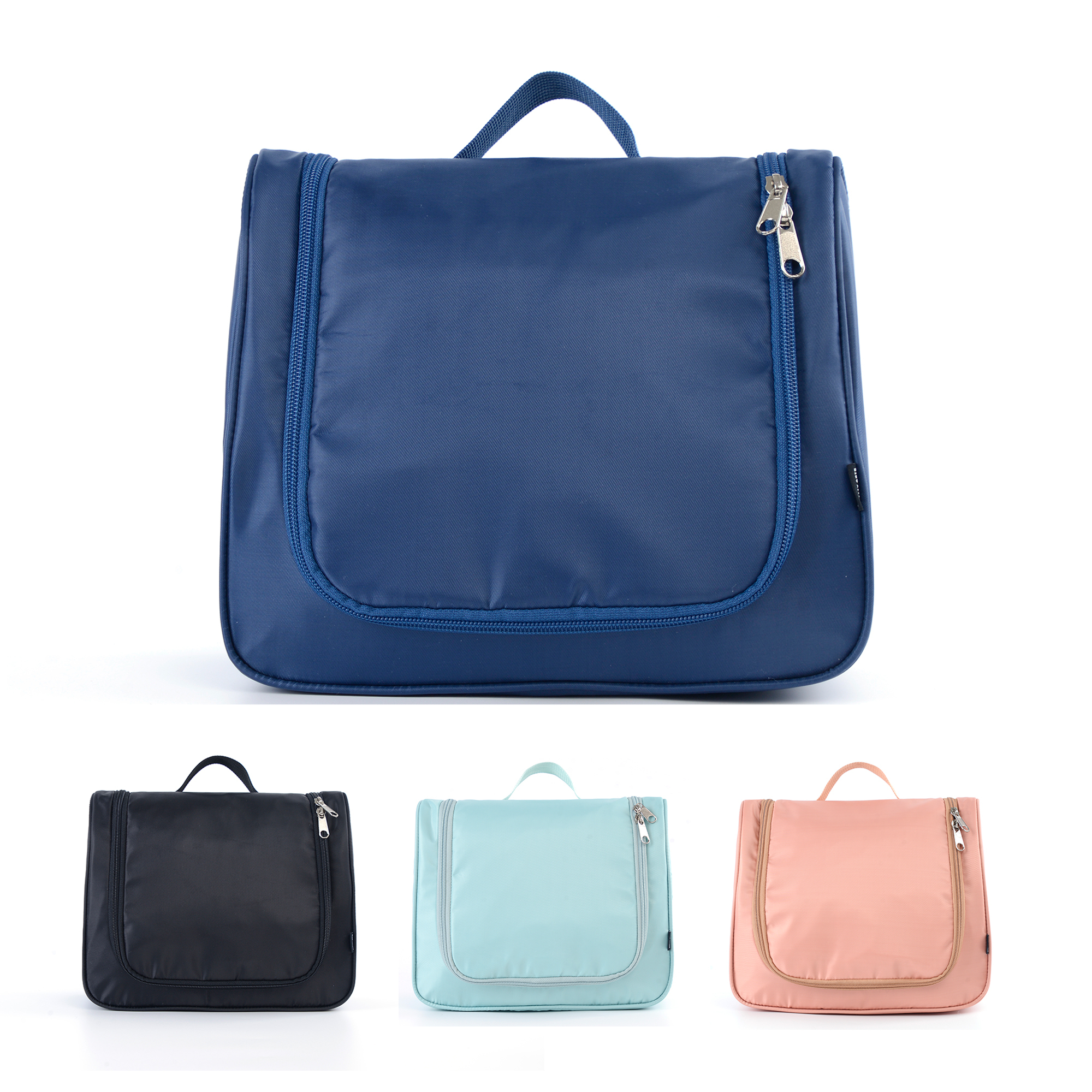 Hanging Durable Large Polyester Cosmetic Bag with Zipper