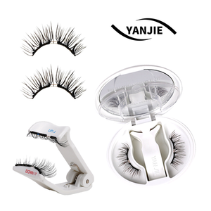 Vente directe – <span class=keywords><strong>Faux</strong></span> <span class=keywords><strong>cils</strong></span> magnétiques légers et souples avec 10 aimants, applicateur, courbure C/D, faciles à poser, réutilisables, durables, colle requise - Product Image 1