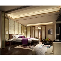Meubles de chambre à coucher modernes sur mesure Lit bon marché Ensemble de chambre à coucher d'hôtel Mobilier de chambre d'hôtel