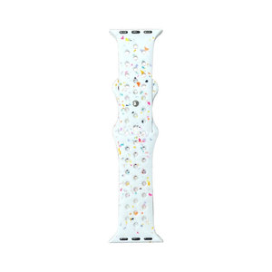 Bracelet pour iWatch avec design à trous, boucle <span class=keywords><strong>papillon</strong></span> en silicone coloré, sportif et respirant - Product Image 6
