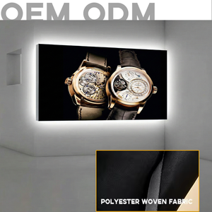Nouvelle boîte lumineuse publicitaire en tissu noir imprimé UV personnalisé en polyester tissé 2026 pour magasin de téléphonie - Product Image 1