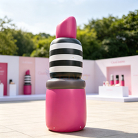 Modèle de rouge à lèvres gonflable géant personnalisé en gros pour la promotion cosmétique en fête, modèle gonflable pour l'affichage de la marque