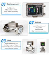 LWGQ DN25-300 Digital Gas Turbine Flow Meter 24VDC Battery Powered for Natural Gas Nitrogen Compressed Air Measurement Flowmeter