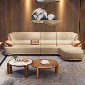 Set di Divani in Pelle di Lusso Moderni, Arredamento per <span class=keywords><strong>Soggiorno</strong></span>, Modulare, Nuovo, Angolare, Colore Personalizzabile, Alta Qualità - Product Image 5