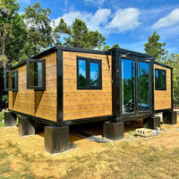 Cabines de Luxe Extensibles en Bois de 20 et 40 Pieds, Prêtes à l'Expédition sur Roues pour Hôtels et Bureaux – Nouveauté Usine