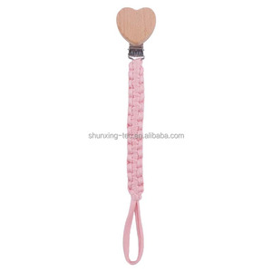 Chupete de ganchillo hecho <span class=keywords><strong>a</strong></span> mano con corazón para bebé, soporte Universal para chupete, muselina, Clip para chupete para bebé, niño y niñ<span class=keywords><strong>a</strong></span> - Product Image 6