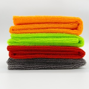 <span class=keywords><strong>Serviette</strong></span> en polyester tricotée sans ourlet 40x40cm, écologique, absorbante, anti-enfants, pour usage domestique, personnalisation OEM/ODM - Product Image 1