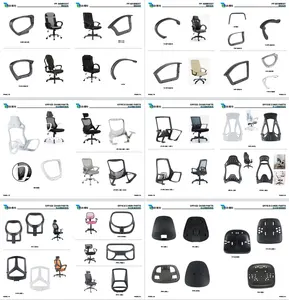 White Office Chair PP Armrest Accessories Comfortable Seat Essential Furniture Accessories